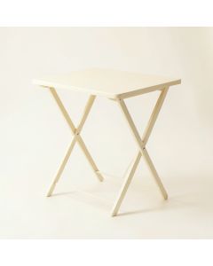 Sage Bluff Compact Balcony Table - Ivory (synthetic illustration; no displayed measurements)