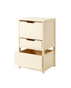 Fern Dell Freestanding Pull-Out Hamper Cabinet - Cream (synthetic illustration; no displayed measurements)