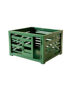 Sage Bridge Empty Furniture-Style Pet Crate - Green