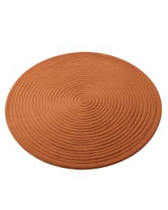 Field Branch Round Area Rug - Terracotta (synthetic illustration; no displayed measurements)