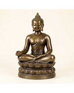 Large Meditative Buddha Of The Grand Temple Garden Statue (synthetic illustration; no displayed measurements)