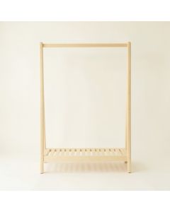 Ash Crest Empty Garment Rack - Ivory (synthetic illustration; no displayed measurements)