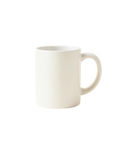 Wren Bend Ceramic Mug - White (synthetic illustration; no displayed measurements)