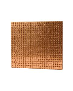 12 '' X 12 '' Pvc Peel & Stick Mosaic Tile In Copper Gold (synthetic illustration; no displayed measurements)