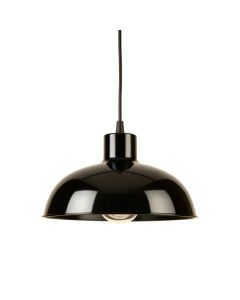 Moss Bluff Pendant Light Suspended From One Plain Cable - Black (synthetic illustration; no displayed measurements)