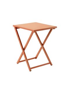 Dawn Crest Compact Balcony Table - Terracotta