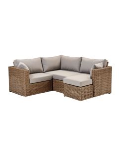 Preesall 2 Piece Rattan Patio Sectional With Cushions (synthetic illustration; no displayed measurements)
