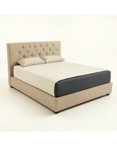 Saxis Tufted Upholstered Low Profile Standard Bed (synthetic illustration; no displayed measurements)