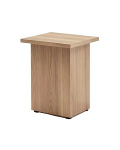 Lohr Solid Wood Pedestal End Table (synthetic illustration; no displayed measurements)