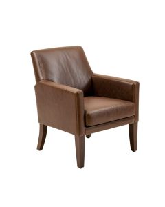 Lindenhurst Leather Upholstered Dining Chair (synthetic illustration; no displayed measurements)