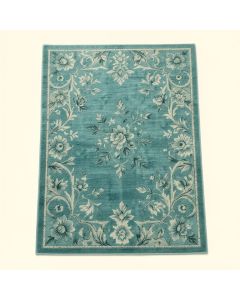 Kamberk Floral Teal Area Rug (synthetic illustration; no displayed measurements)
