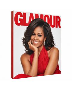 Celebrities Michelle Glamour Magazine Cover Photographic Print On Canvas