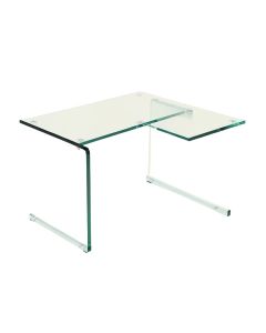 Aadham Reversible Glass Top L-Shape Desk (synthetic illustration; no displayed measurements)