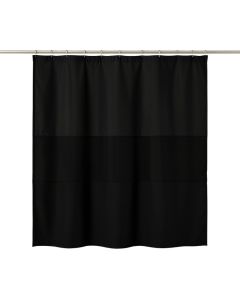 Cove Arc Shower Curtain Hanging Flat From A Plain Rod (synthetic illustration; no displayed measurements)