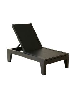 Shore Bluff Outdoor Lounge Chair - Black (synthetic illustration; no displayed measurements)