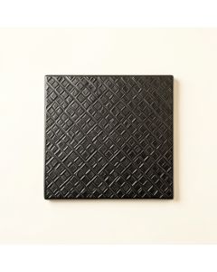 Aspen Bridge Uninstalled Square Decorative Tile - Black (synthetic illustration; no displayed measurements)