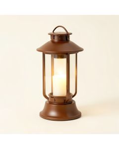Gillock Bronze Gillock Powered Led Outdoor Lantern With Electric Candle (synthetic illustration; no displayed measurements)