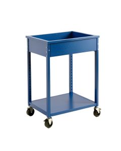 Cove Bend Empty Rolling Workshop Cart - Blue