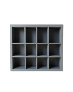 Cove Branch Empty Mug-Storage Cabinet Insert - Gray