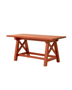 Moss Brook Empty Workshop Workbench - Terracotta