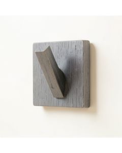 Oak Bend Wall-Mounted Robe Hook - Gray (synthetic illustration; no displayed measurements)