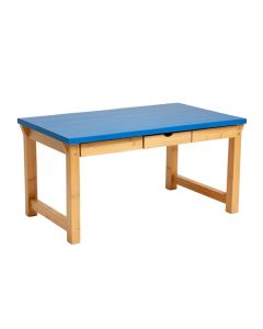 Elm Dell Empty Workshop Workbench - Blue (synthetic illustration; no displayed measurements)