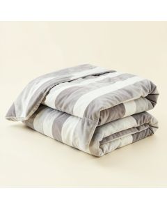 Dora Reversible Striped Microsuede 6 Piece Duvet Cover Set (synthetic illustration; no displayed measurements)