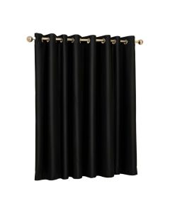 Ewalt Faux Dupioni Solid Color Silk Max Blackout Thermal Grommet Single Curtain Panel
