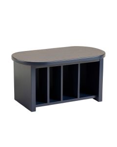 Heath Crest Shoe Storage Bench - Navy (synthetic illustration; no displayed measurements)