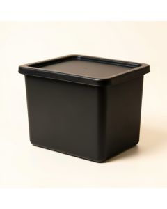Oak Canyon Closed Outdoor Storage Box - Black (synthetic illustration; no displayed measurements)