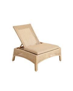 Slate Bluff Outdoor Lounge Chair - Beige (synthetic illustration; no displayed measurements)
