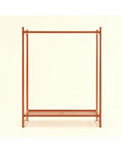 Cliff Arc Empty Garment Rack (synthetic illustration; no displayed measurements)