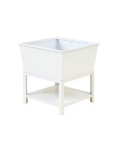 Shore Brook Empty Raised Planter - White (synthetic illustration; no displayed measurements)