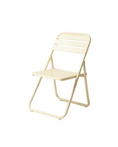 Vale Brook Folding Outdoor Chair - Ivory (synthetic illustration; no displayed measurements)