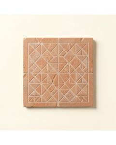 Cove Bend Uninstalled Square Decorative Tile - Terracotta (synthetic illustration; no displayed measurements)