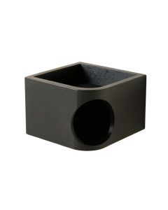 Ridge Crest Wall-Mounted Cat Perch - Black (synthetic illustration; no displayed measurements)