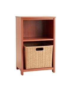 Wren Canyon Freestanding Pull-Out Hamper Cabinet - Terracotta