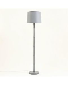 Fern Dale Floor Lamp With A Plain Fabric Shade - Gray (synthetic illustration; no displayed measurements)