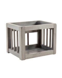 Meadow Brook Empty Furniture-Style Pet Crate - Gray