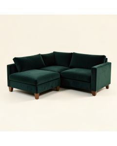 Miranda 127 '' Wide Velvet Symmetrical Sofa & Chaise (synthetic illustration; no displayed measurements)