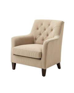 Fleta Tufted Upholstered Parsons Chair In Beige (synthetic illustration; no displayed measurements)
