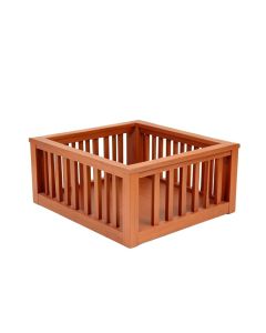 Oak Branch Empty Furniture-Style Pet Crate - Terracotta