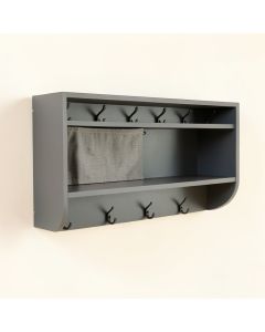 Cove Canyon Wall-Mounted Entryway Organizer Shelf - Gray (synthetic illustration; no displayed measurements)