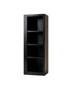 River Dell Narrow Cubby Tower - Black (synthetic illustration; no displayed measurements)