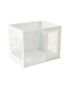 Maple Crossing Empty Furniture-Style Pet Crate - White (synthetic illustration; no displayed measurements)