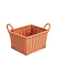 Meadow Arc Empty Storage Basket - Terracotta (synthetic illustration; no displayed measurements)