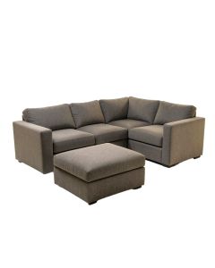 Cissell 131 '' Wide Reversible Sofa & Chaise With Ottoman (synthetic illustration; no displayed measurements)