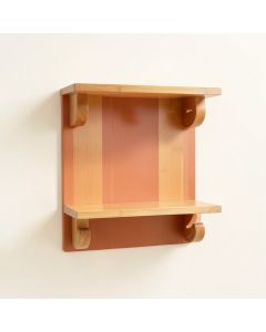 Bay Crest Wall-Mounted Entryway Organizer Shelf - Terracotta (synthetic illustration; no displayed measurements)