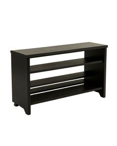 Ash Edge Shoe Storage Bench - Black (synthetic illustration; no displayed measurements)