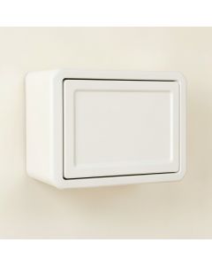 Juniper Canyon Wall-Mounted Entry Cabinet - White (synthetic illustration; no displayed measurements)